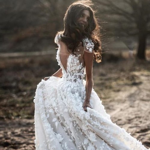Robe de Mariée Romantique Champêtre – Image 5