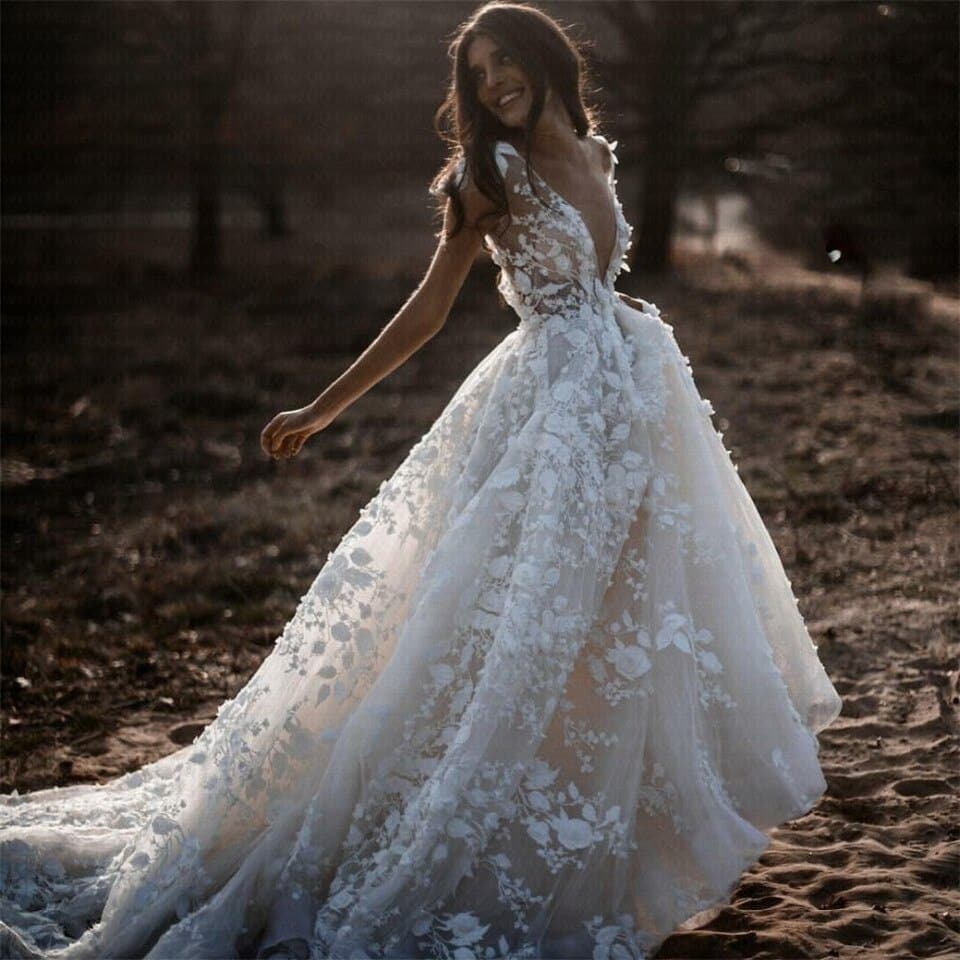 Robe de Mariée Romantique Champêtre – Image 4