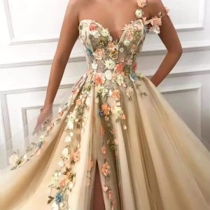 Robe de Soirée Champagne
