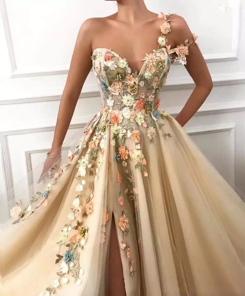 Robe de Soirée Champagne