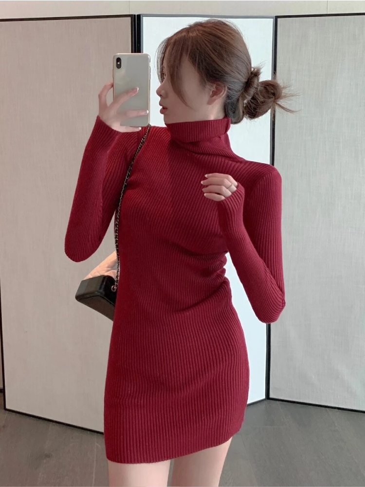 Robe Pull Rouge Sexy