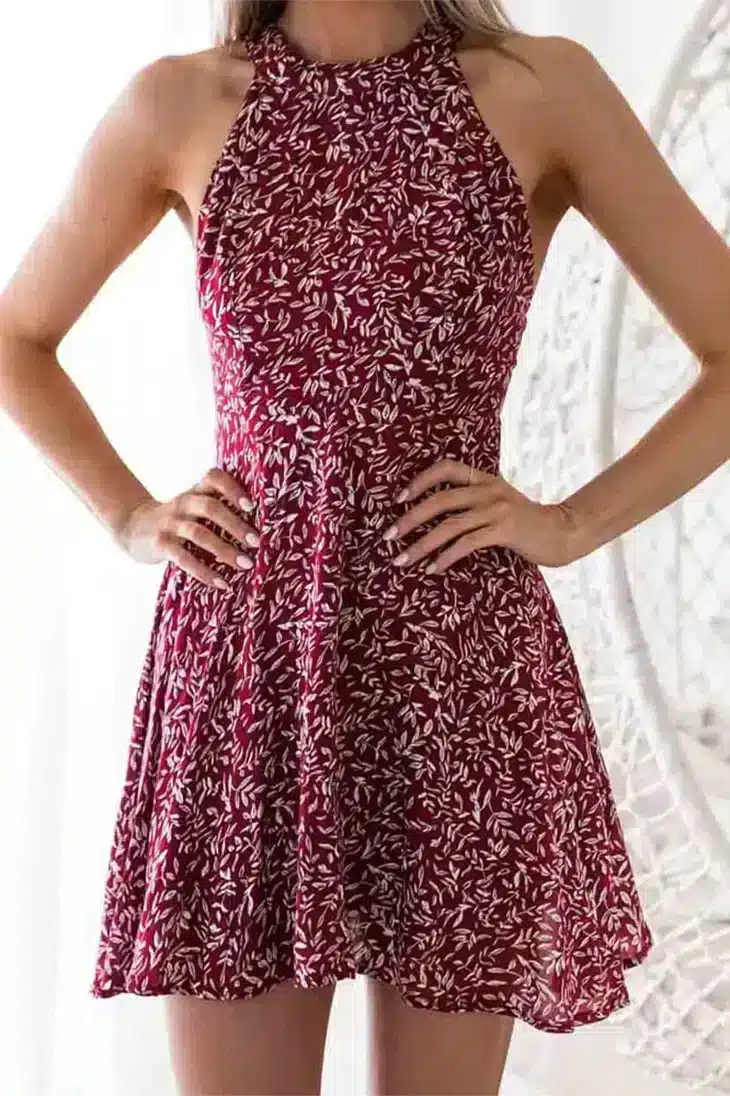 Robe Courte Dos Nu Bohème