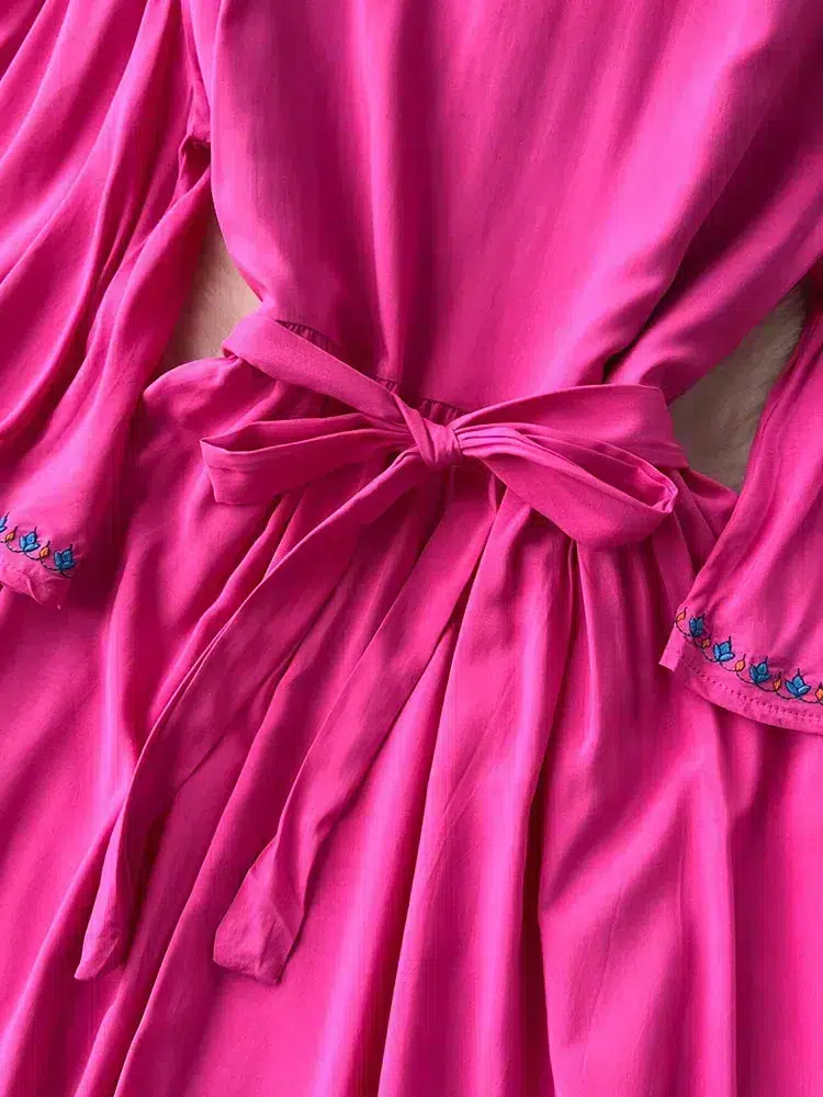 Robe Kabyle Simple Rose