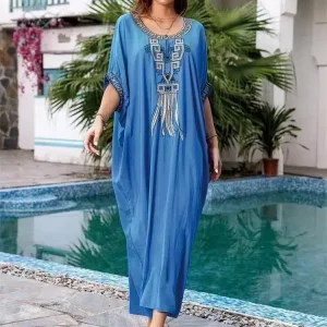 Robe Kabyle de Maison Bleu Turquoise