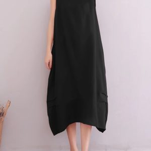 Robe Ample Chic Sans Manches