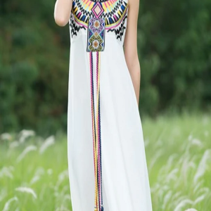 Robe Kabyle à Broderie Tendance