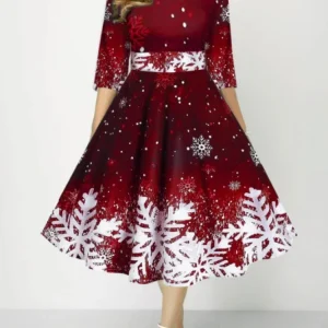 Robe de Noël pour Femme Élégante