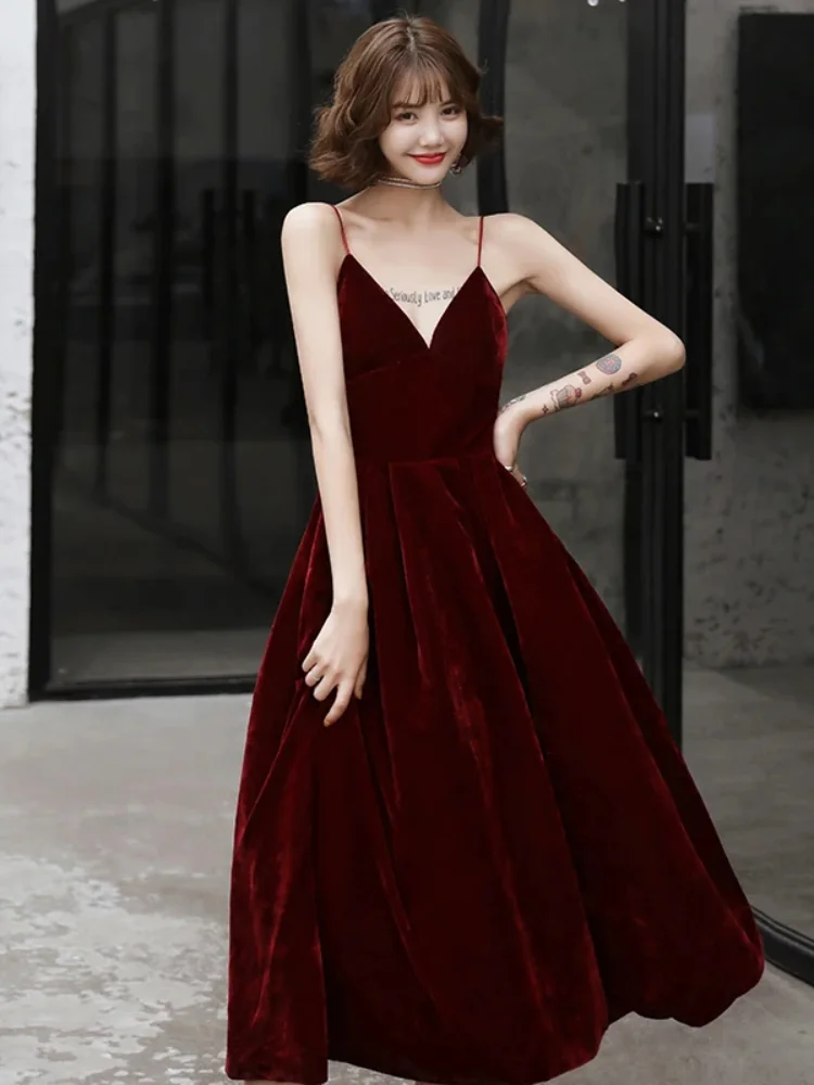 Robe de Cocktail Bordeaux