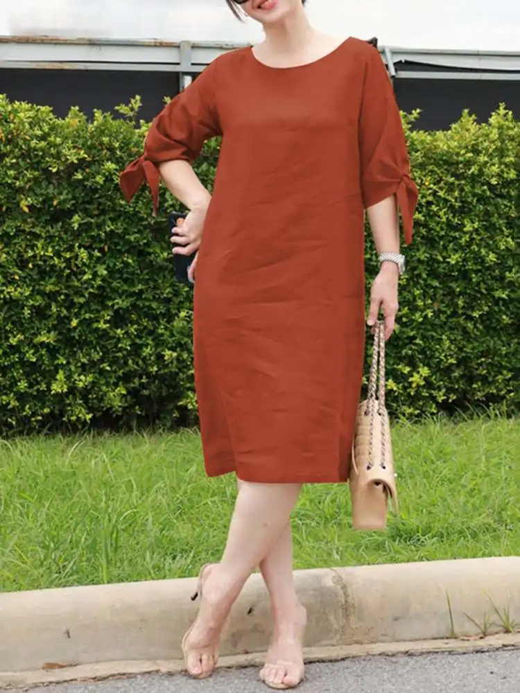 Robe Droite pour l’Été en Lin – Image 3