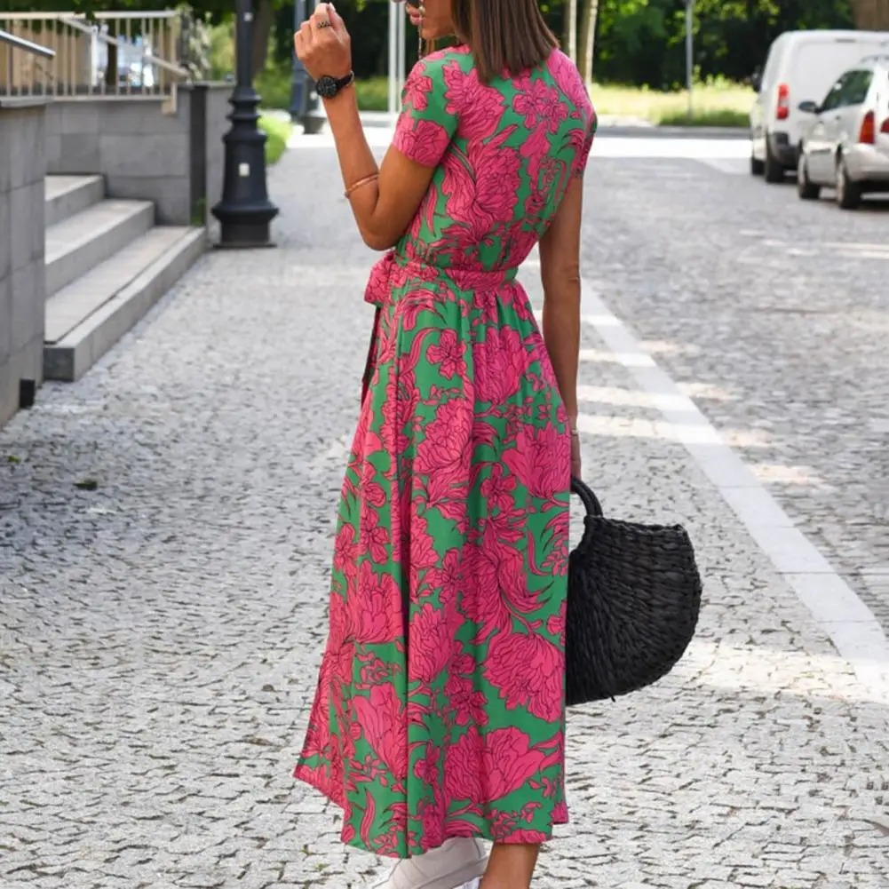 Robe Portefeuille à Motifs Colorés – Image 6