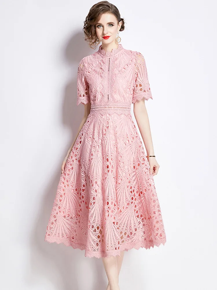 Robe Trapèze Chic en Dentelle – Image 6