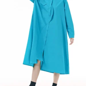 Robe Turquoise Asymétrique