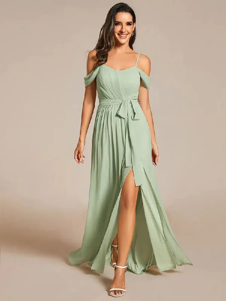 Robe Vert Sauge pour Mariage – Image 3