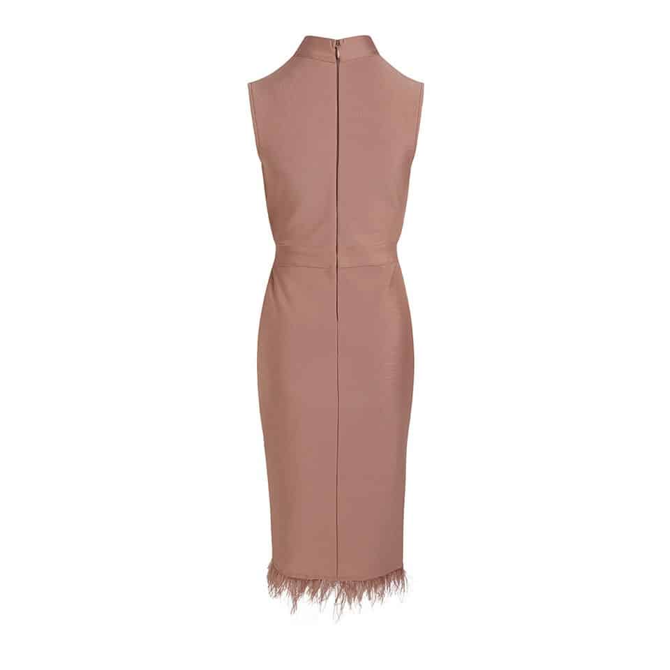 Robe Col Montant Sans Manche