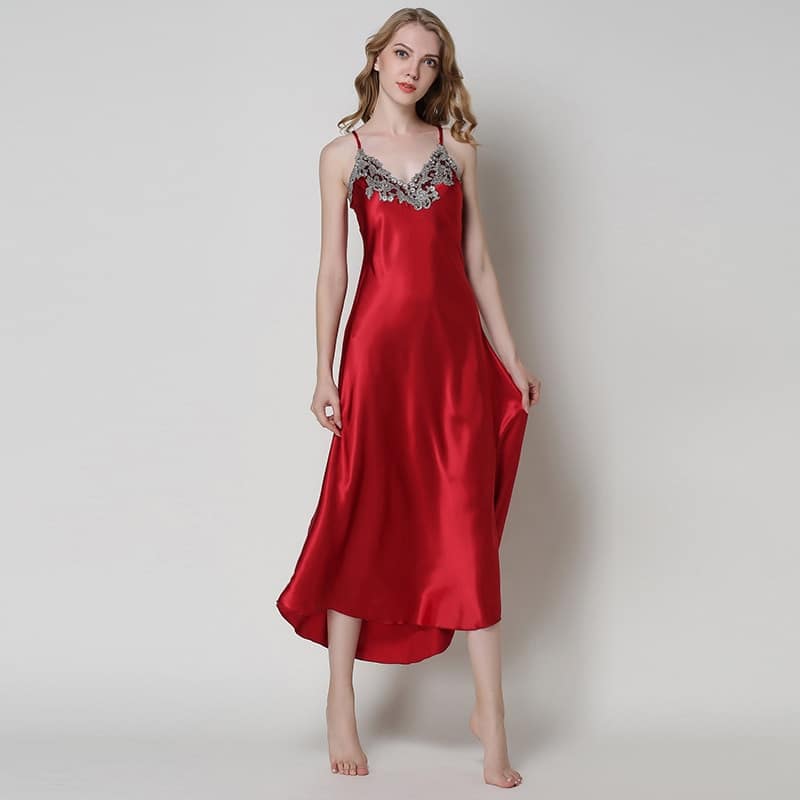 Robe en Satin Longue