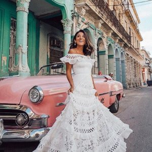 Robe à Volants Élégante