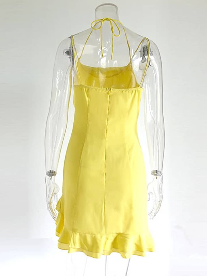 Robe Jaune Courte