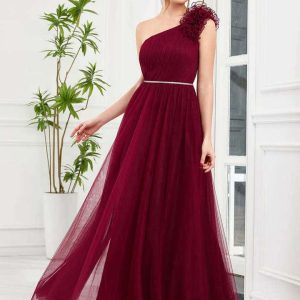 Robe Bordeaux Longue