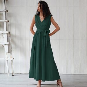 Robe Bleu Canard Longue