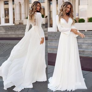 Robe de Mariée Simple et Chic