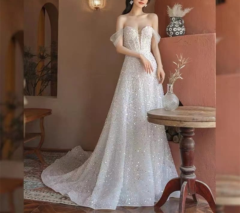 Robe de Mariée Princesse Paillette
