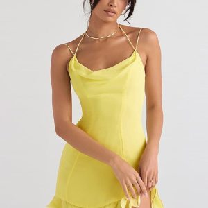 Robe Jaune Courte