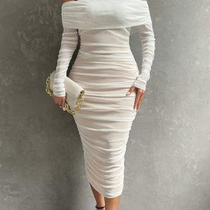 Robe Blanche Moulante
