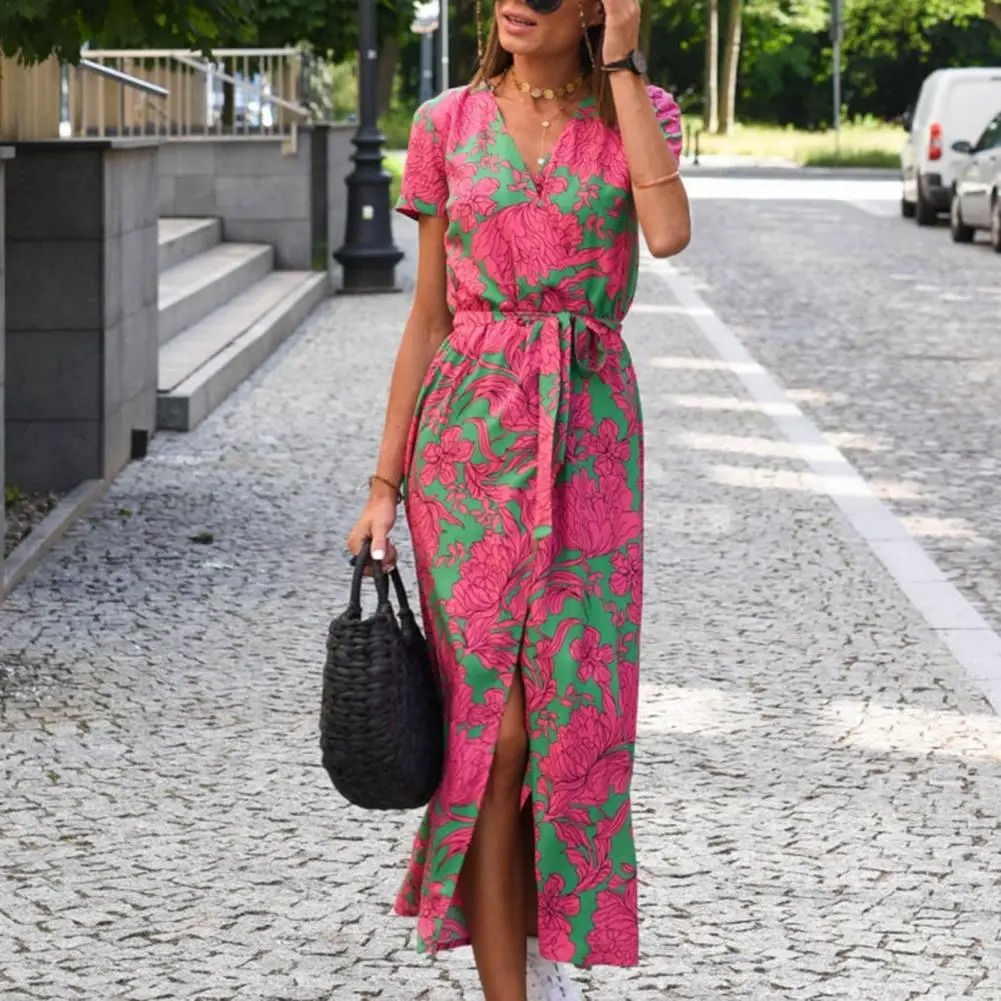 Robe Portefeuille à Motifs Colorés – Image 5