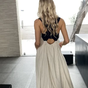 Robe Longue en Coton Dos Nu