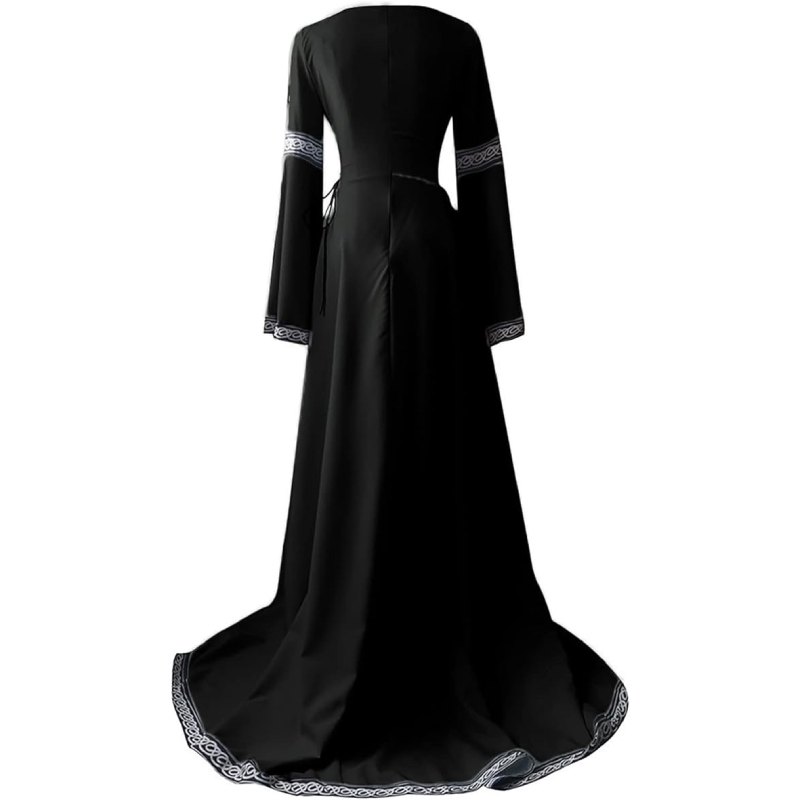 Robe Médiévale Noire – Image 4
