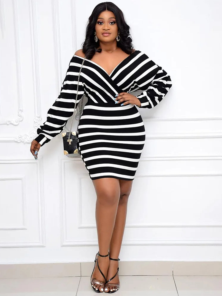 Robe Marinière pour Femme Grande Taille