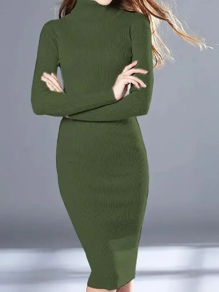 Robe d&rsquo;Hiver Verte