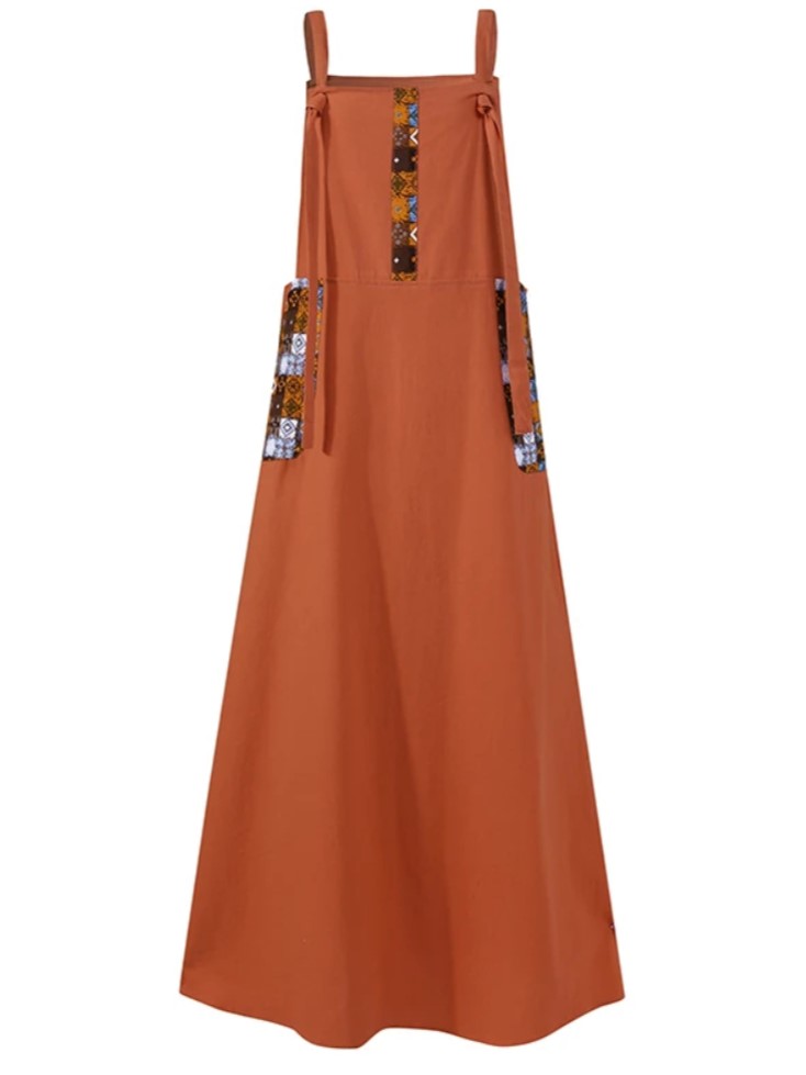 Robe Tablier Longue à Bretelles Réglables – Image 3