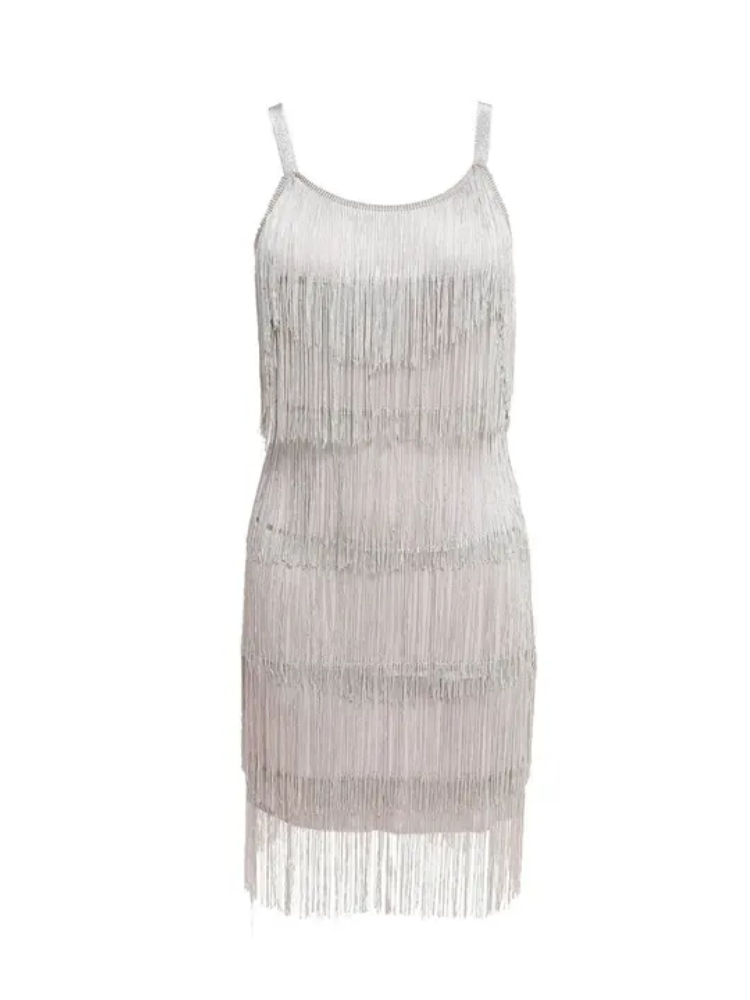 Robe Charleston à Franges Argentées – Image 4