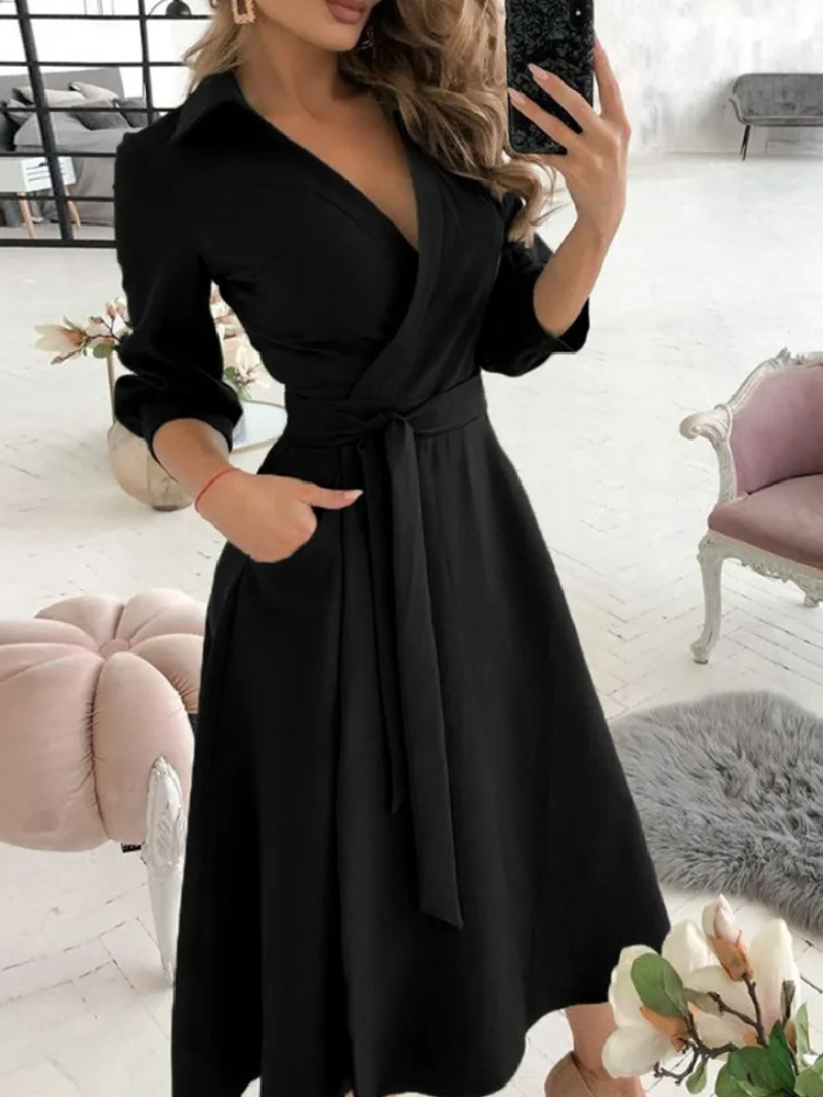 Robe Portefeuille Noire