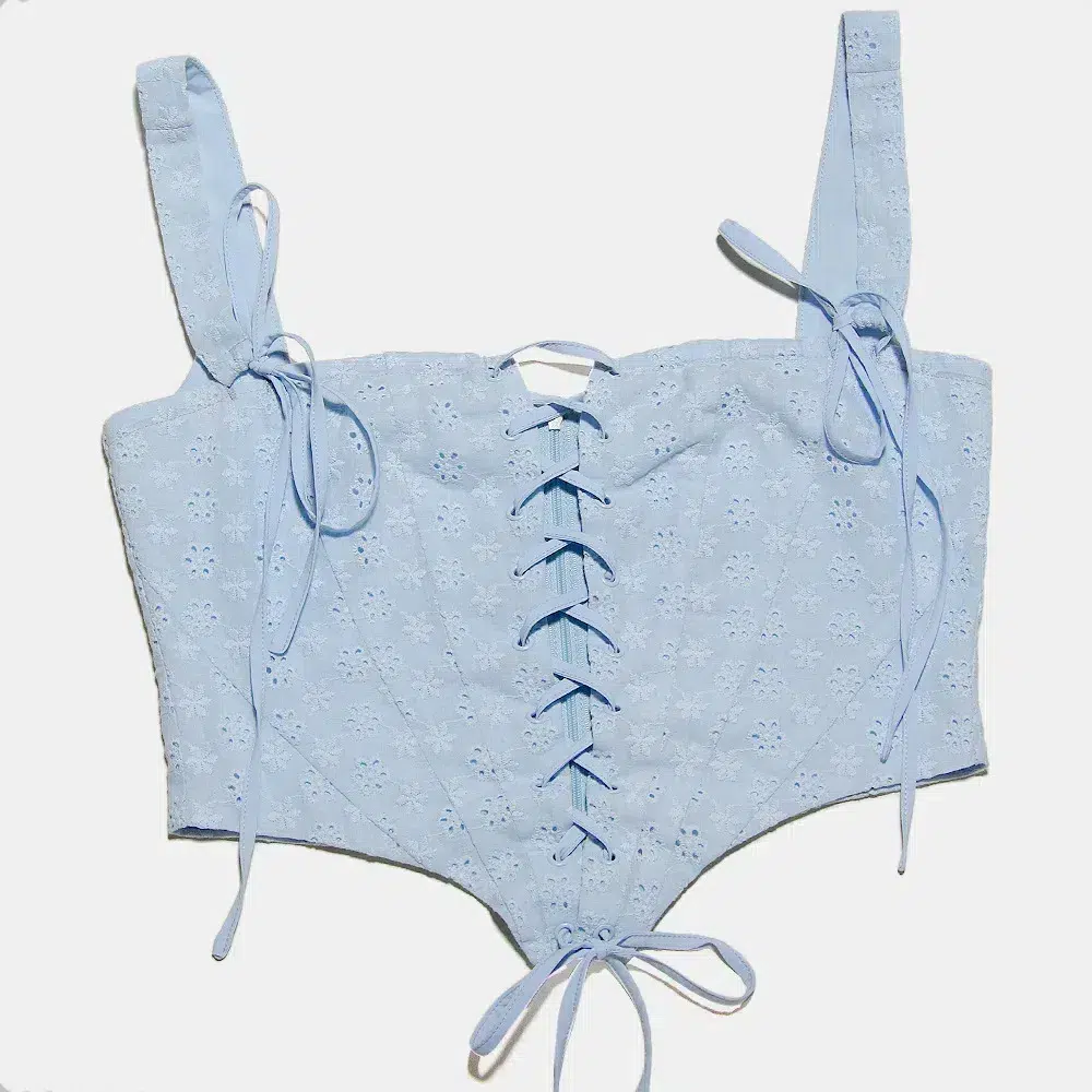 Mini-robe Corset à Manches Bouffantes – Image 6