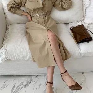 Robe Saharienne Kaki