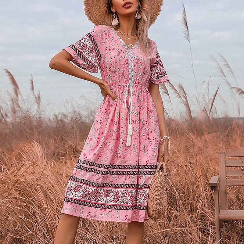 Robe Bohème Chic Mi-longue – Image 5