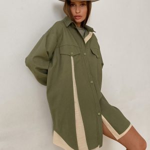 Robe Chemise Ample Patchwork