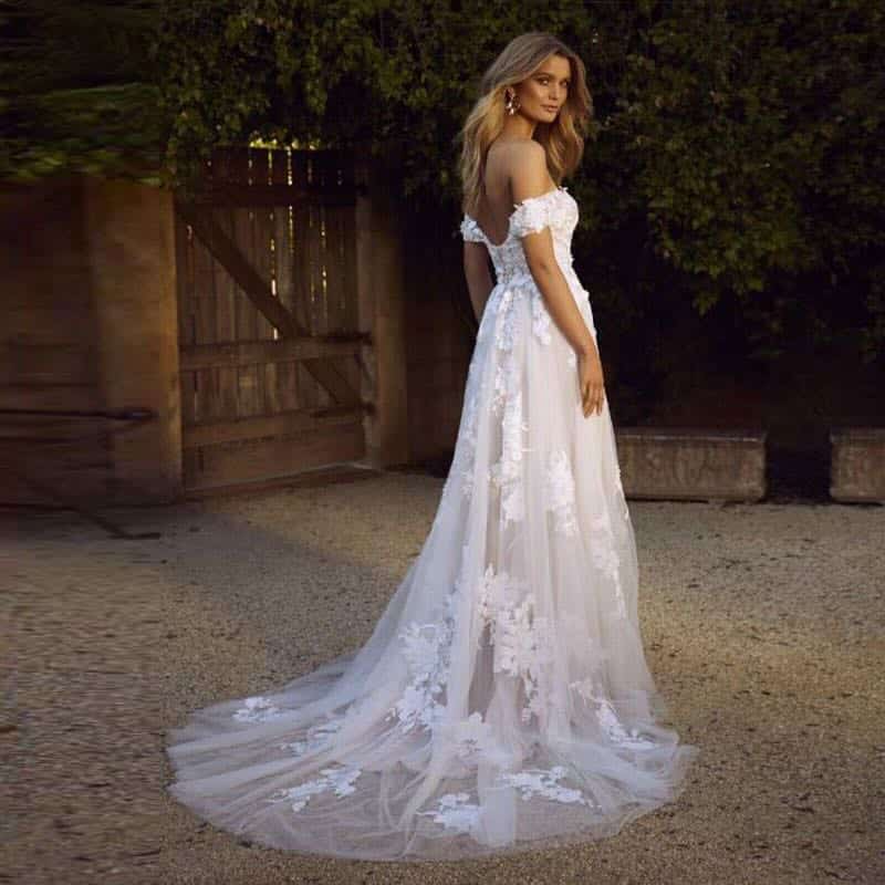 Robe de Mariée Bustier Vintage – Image 4