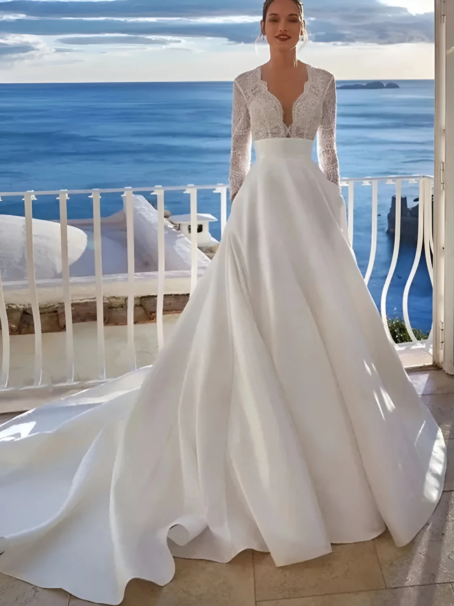Robe de Mariée Taille Empire