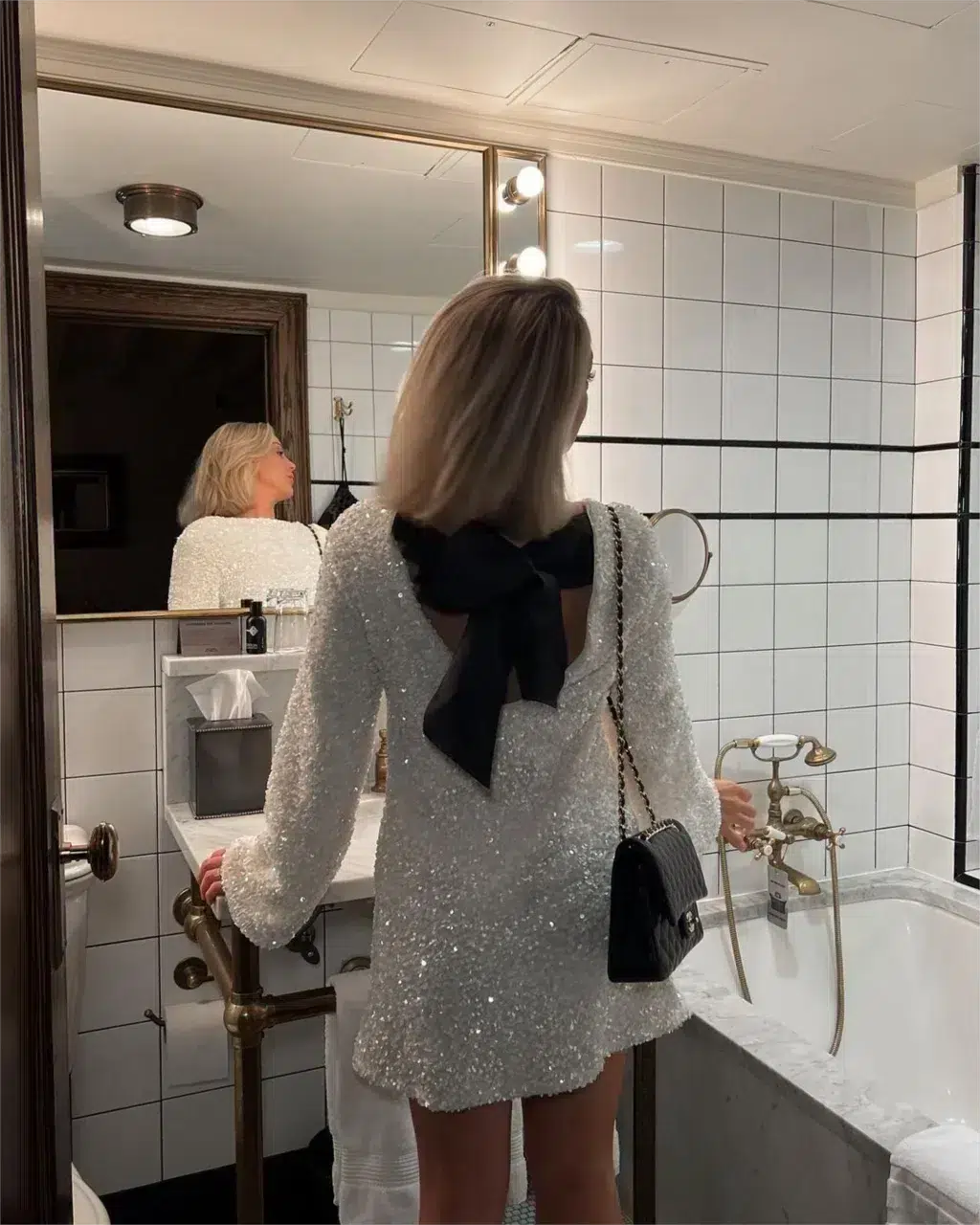 Robe en Sequin Dos Nu Chic