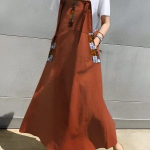 Robe Tablier Longue à Bretelles Réglables