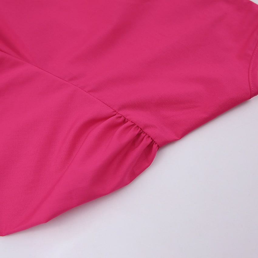 Robe Trapèze à Volants Rose – Image 8
